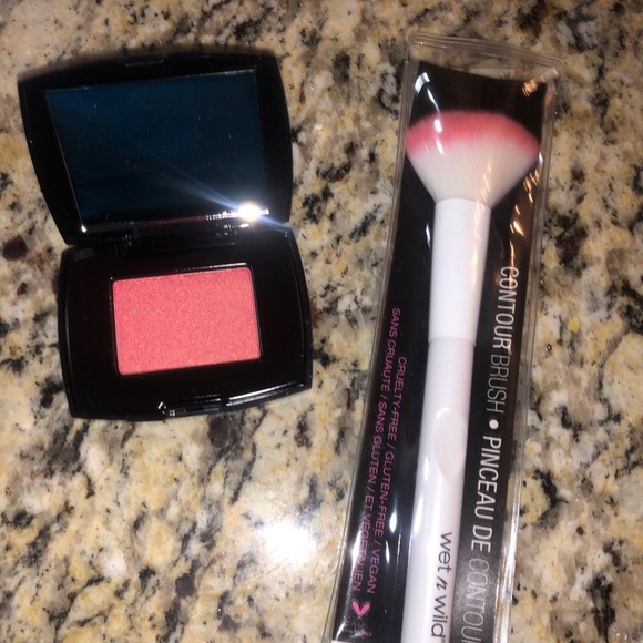 MAKEUP BUNDLE Lancome Blush Subtil EVERY DAY CORAL + Wet n Wild CONTOUR BRUSH - Picture 4 of 4